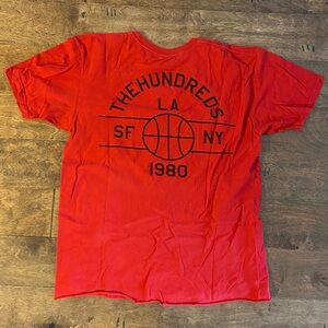 The Hundreds Ball Tee in Red